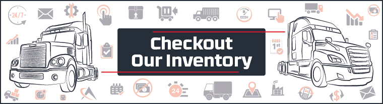 Trucks with 'Checkout our inventory' text